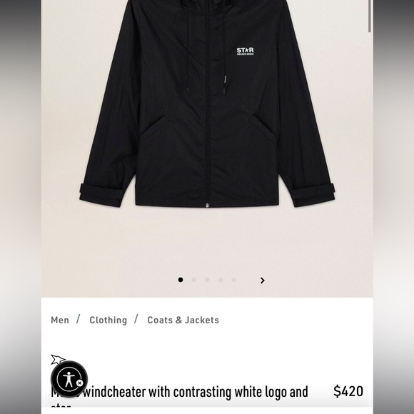 Golden Goose windcheater with contrasting white logo and star - Picture 11 of 11